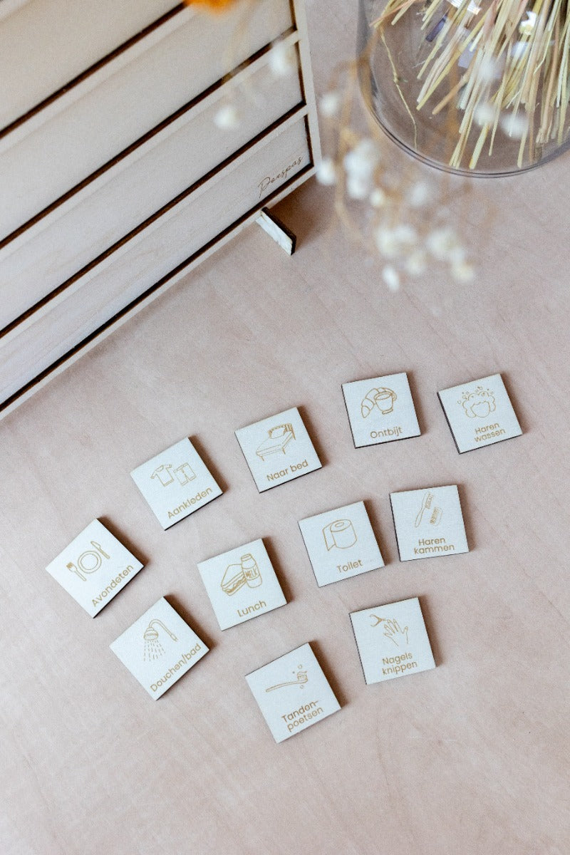 Daily Routine Pictograms | 12 pieces | Studio Poespas