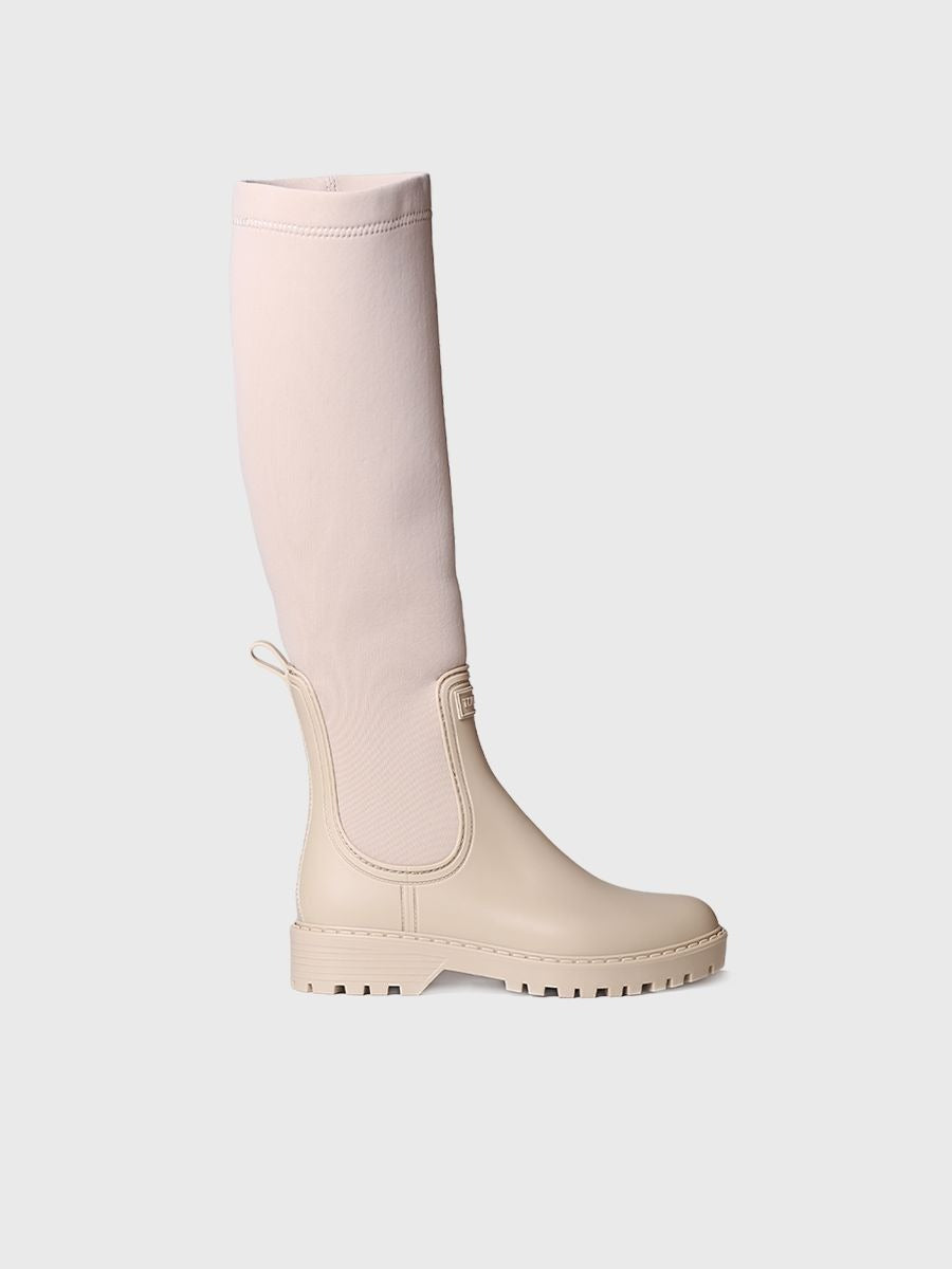 High boots Feline | All weather beige