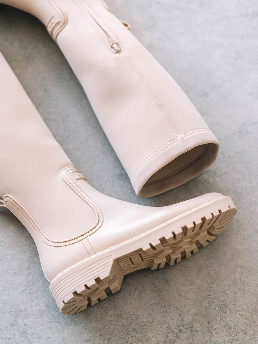 High boots Feline | All weather beige