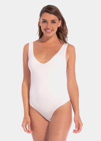 Everybody V-neck | Snow white | MAGIC Body Fashion