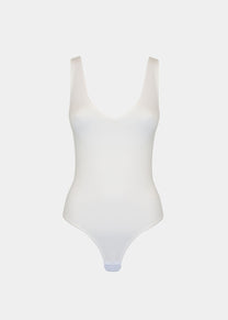 Everybody V-neck | Snow white | MAGIC Body Fashion