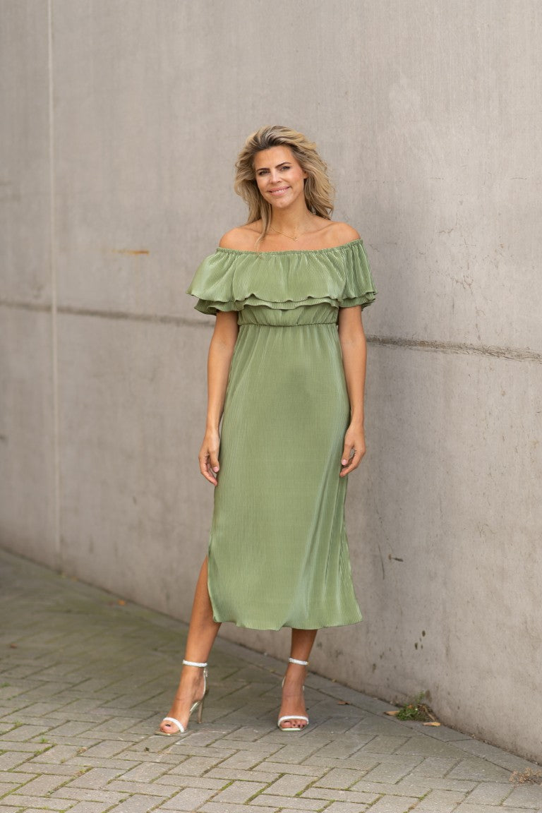 Dress Bonne | Sage green | Freebird-2950 2