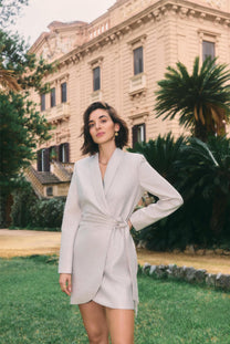 Overslagjurk Bonita | Silver | JOSH V 1