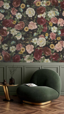 Wallpaper English Garden | Black