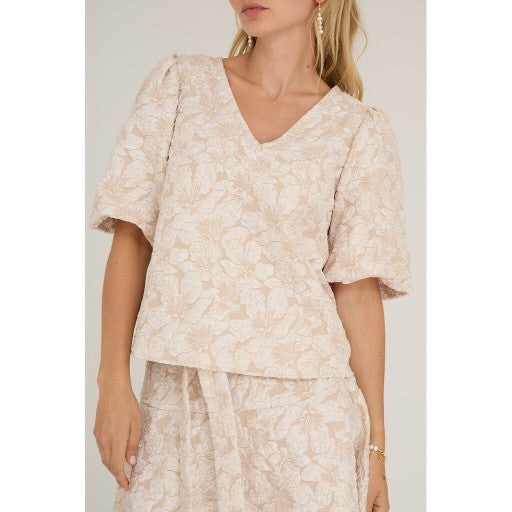 Blouse Jenna | Light sand | A-view 5