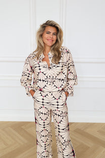 Printed pants Novel | Flower | Refined Department094 2