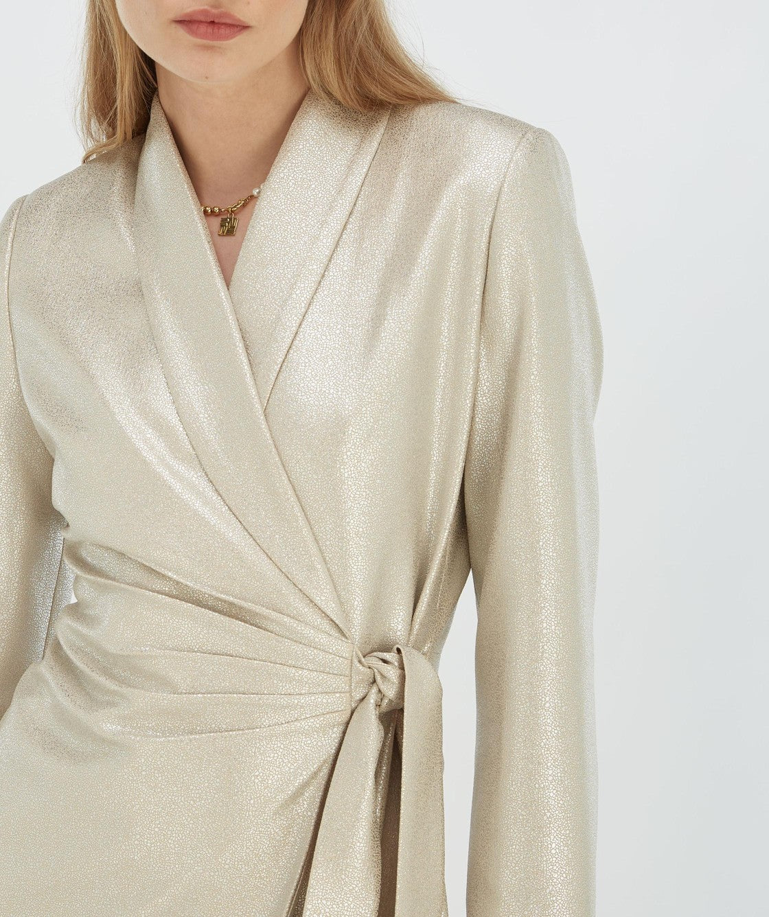 Overslagjurk Bonita | Silver | JOSH V 9