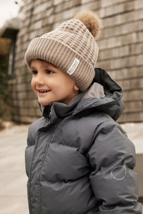 Jacket quilt solid | Ebony | En Fant