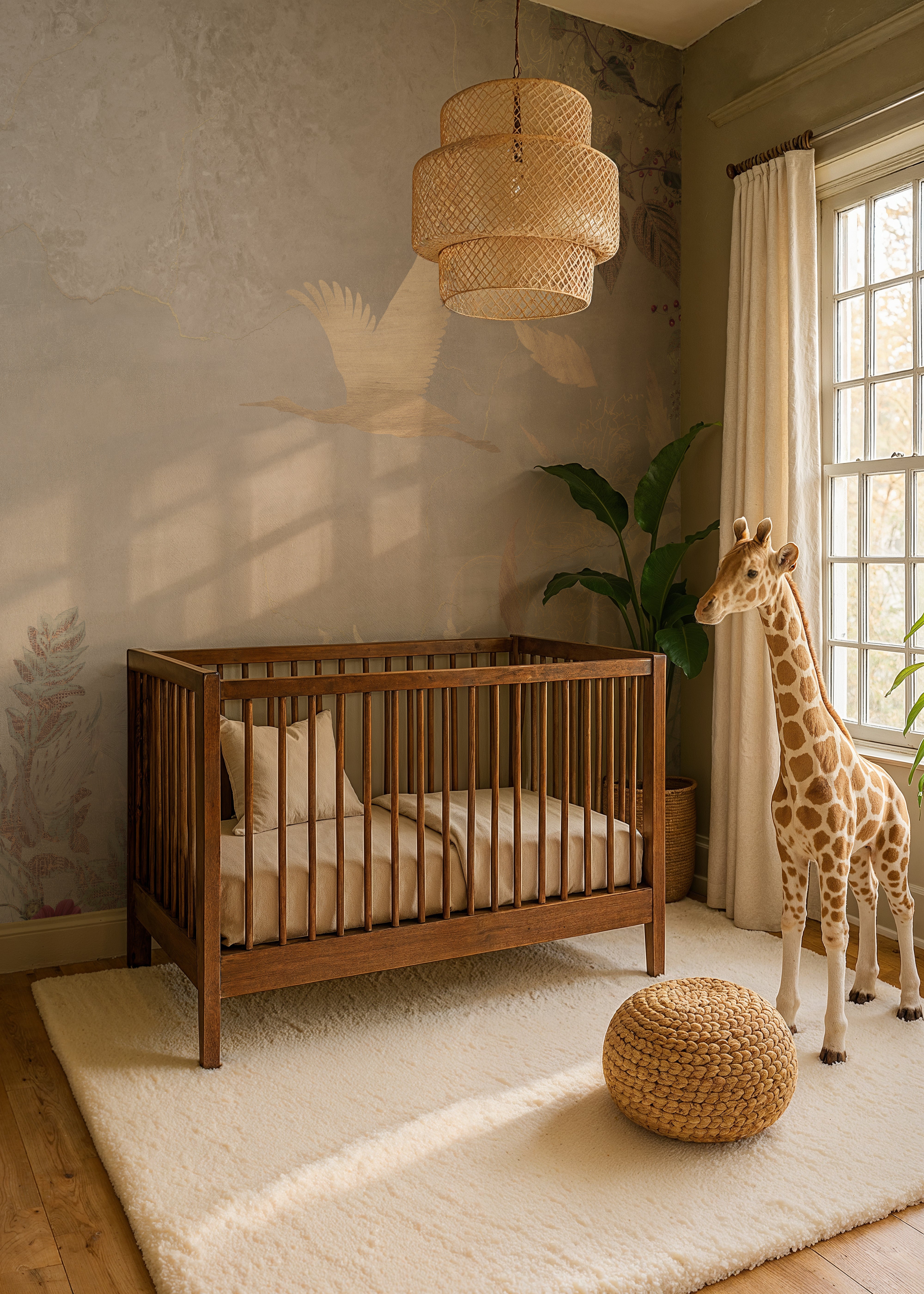 Wallpaper Morning bird | Beige