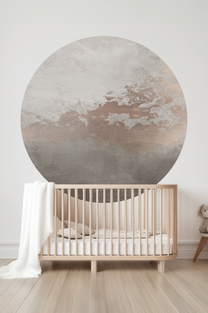 Wallpaper circle Abstract gold | Taupe