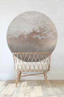 Wallpaper circle Abstract gold | Taupe