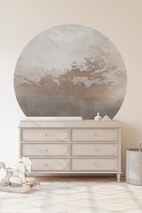 Wallpaper circle Abstract gold | Taupe