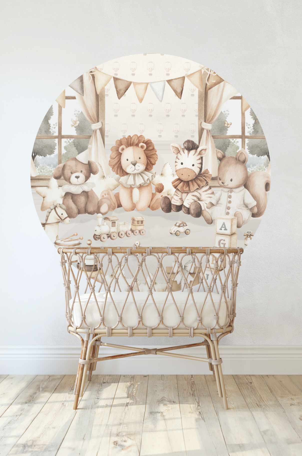 Behangcirkel Teddyberen