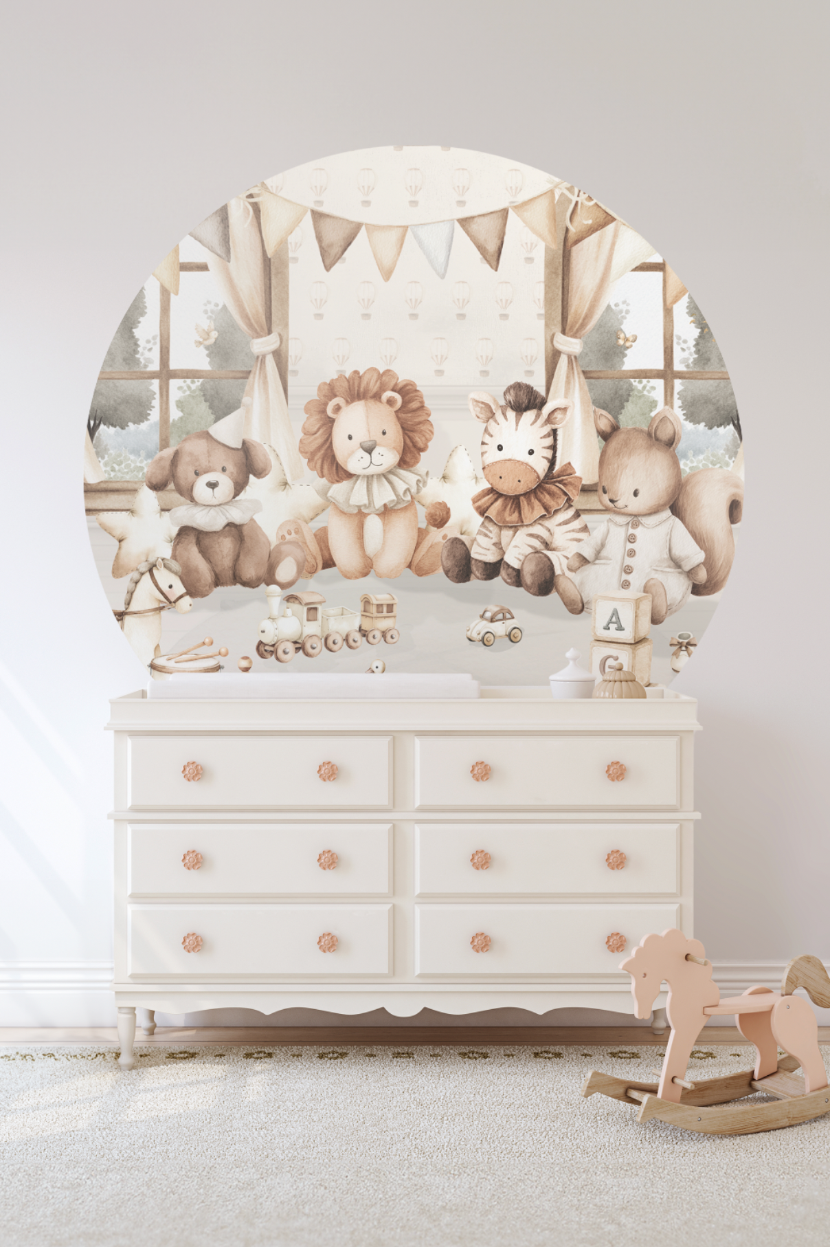 Behangcirkel Teddyberen