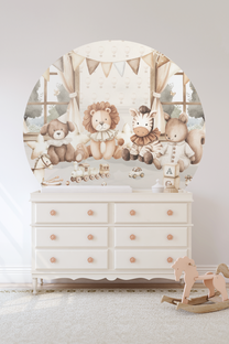 Behangcirkel Teddyberen