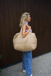 Big puffy weekend bag Camill | Porcini | Tinne+Mia