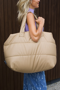 Big puffy weekend bag Camill | Porcini | Tinne+Mia