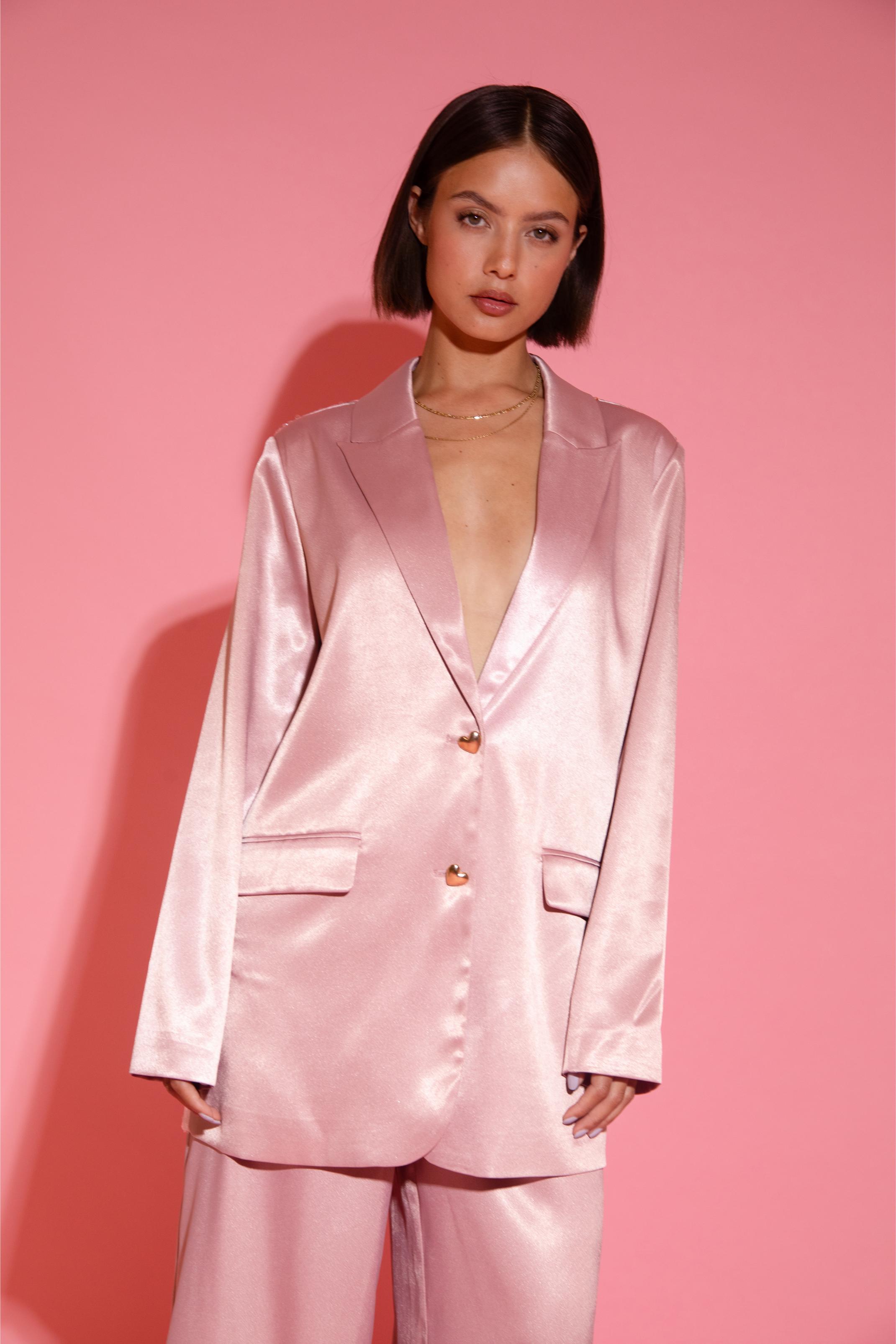 Blazer The Devil Wears Prada | Vintage shimmer satin | Studio Amaya x Poespas