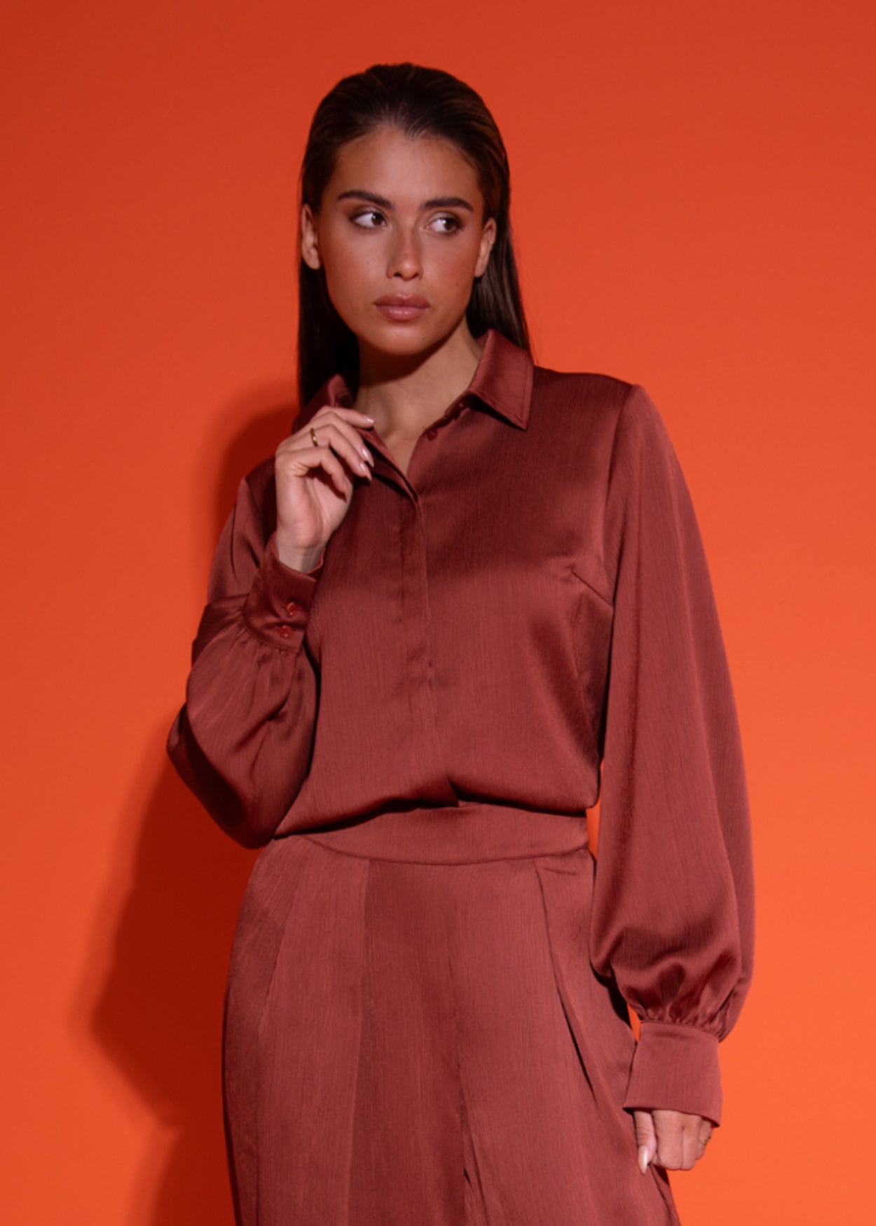 Blouse Montana | Orange | Studio Amaya