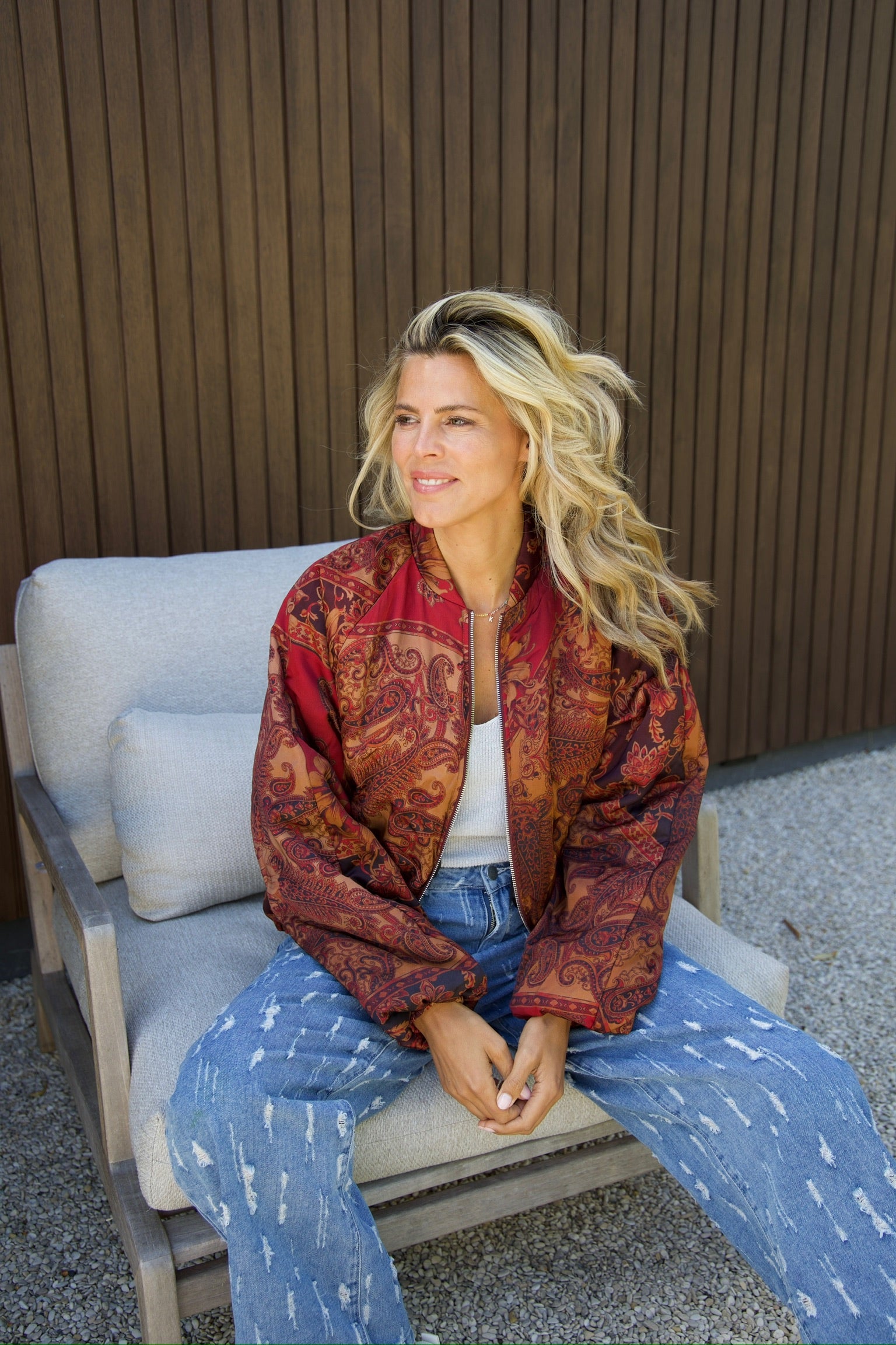 Bomber Faith | Multi print | Amaya Amsterdam