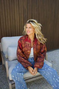 Bomber Faith | Multi print | Amaya Amsterdam