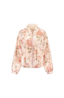 Bomber jacket The Princess Diaries | Pink sequin bouquet | Studio Amaya x Poespas