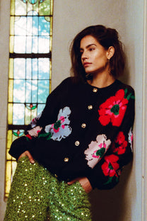 Cardigan Jazz | Multi flower | Harper & Yve