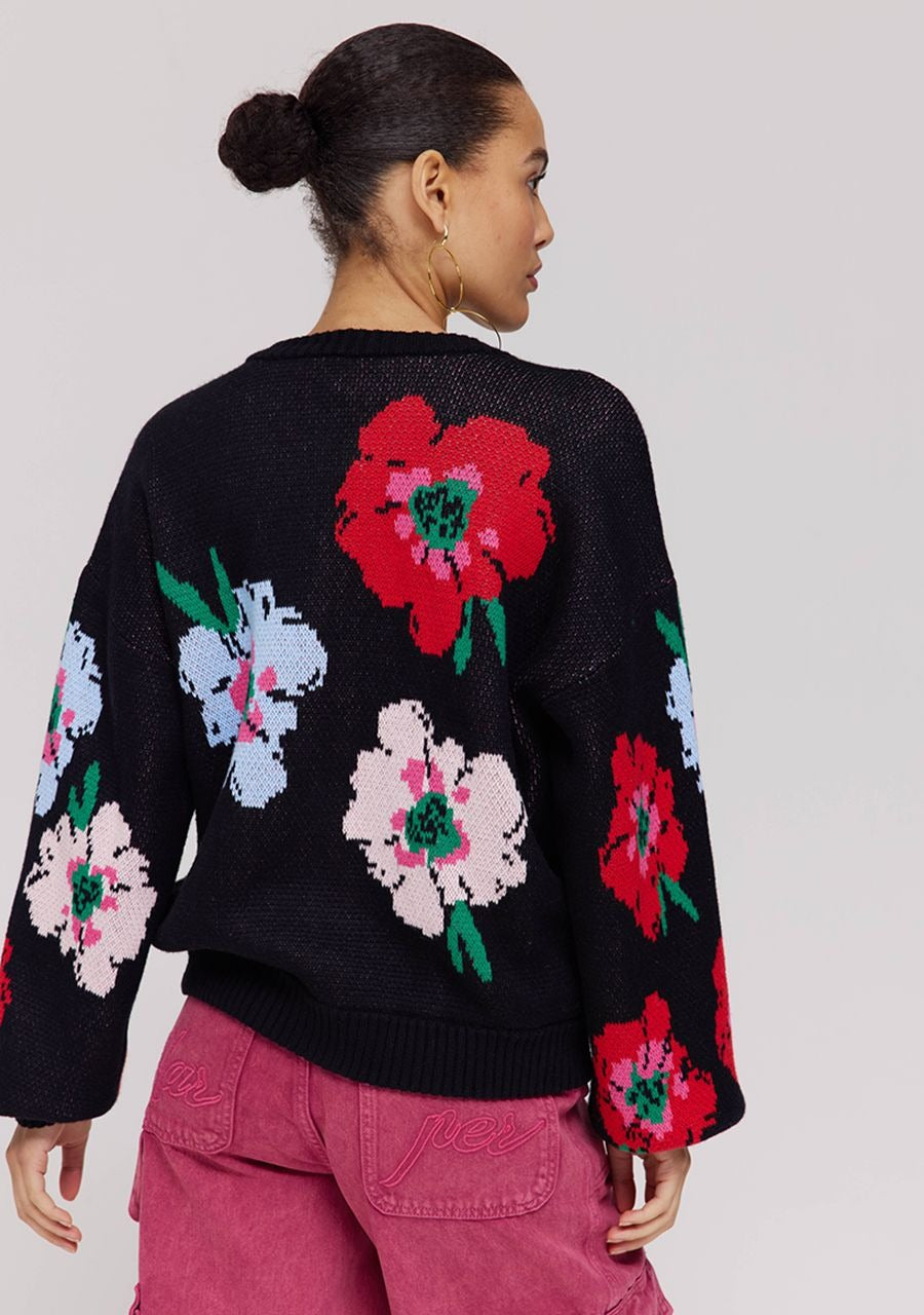 Cardigan Jazz | Multi flower | Harper & Yve