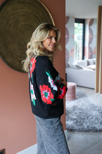 Cardigan Jazz | Multi flower | Harper & Yve