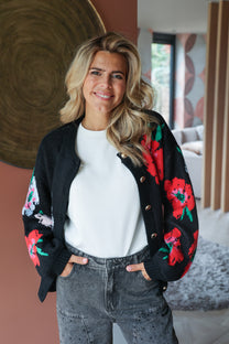 Cardigan Jazz | Multi flower | Harper & Yve