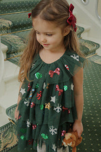 Christmas dress Yvonne | Hunter green | Konges Slojd