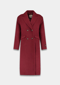 Coat Hazel | Wine berry | Harper & Yve