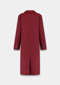 Coat Hazel | Wine berry | Harper & Yve