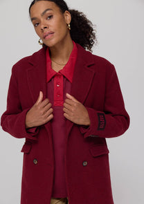 Coat Hazel | Wine berry | Harper & Yve