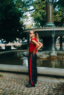 Cropped gilet Jole | Bordeaux | Refined Department