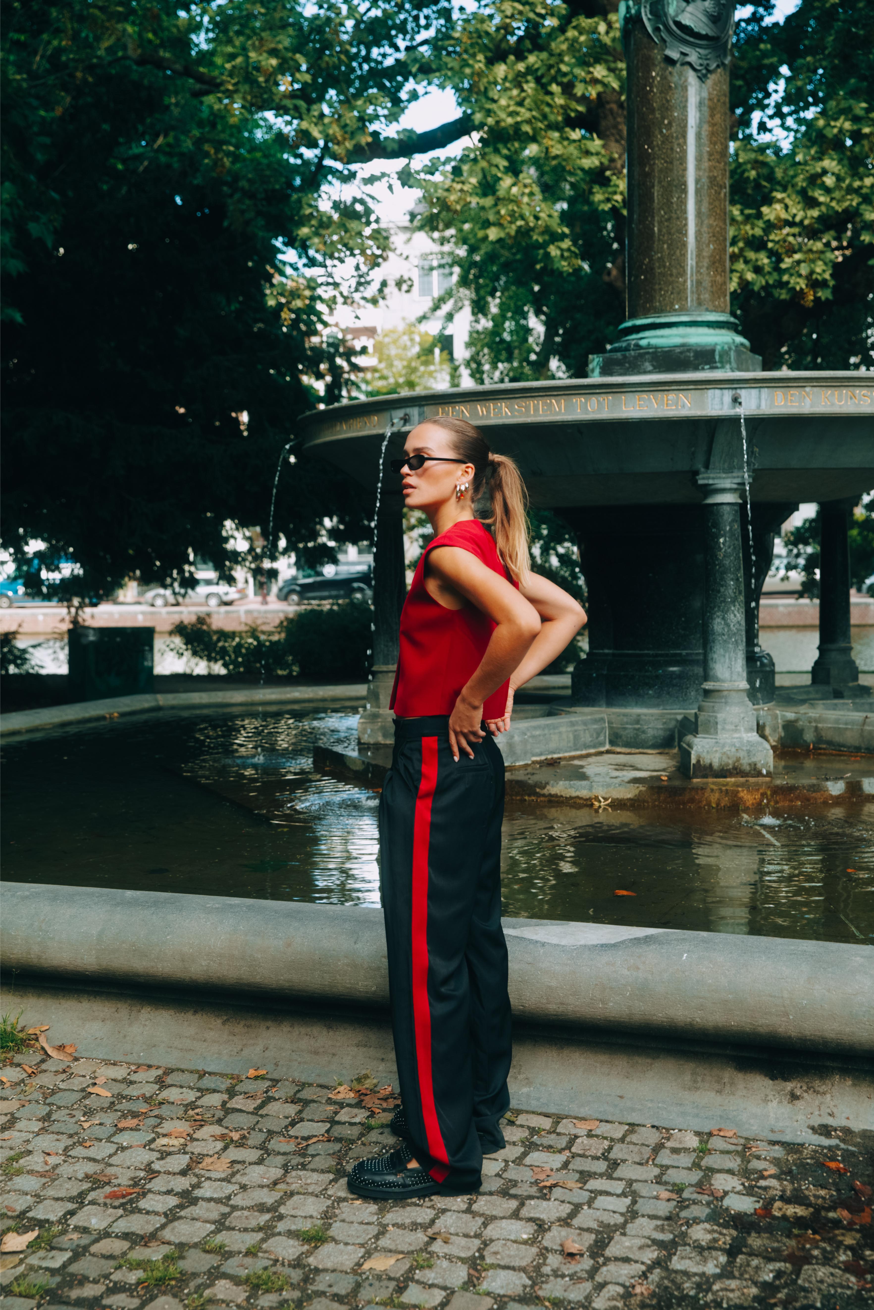 Cropped gilet Jole | Bordeaux | Refined Department