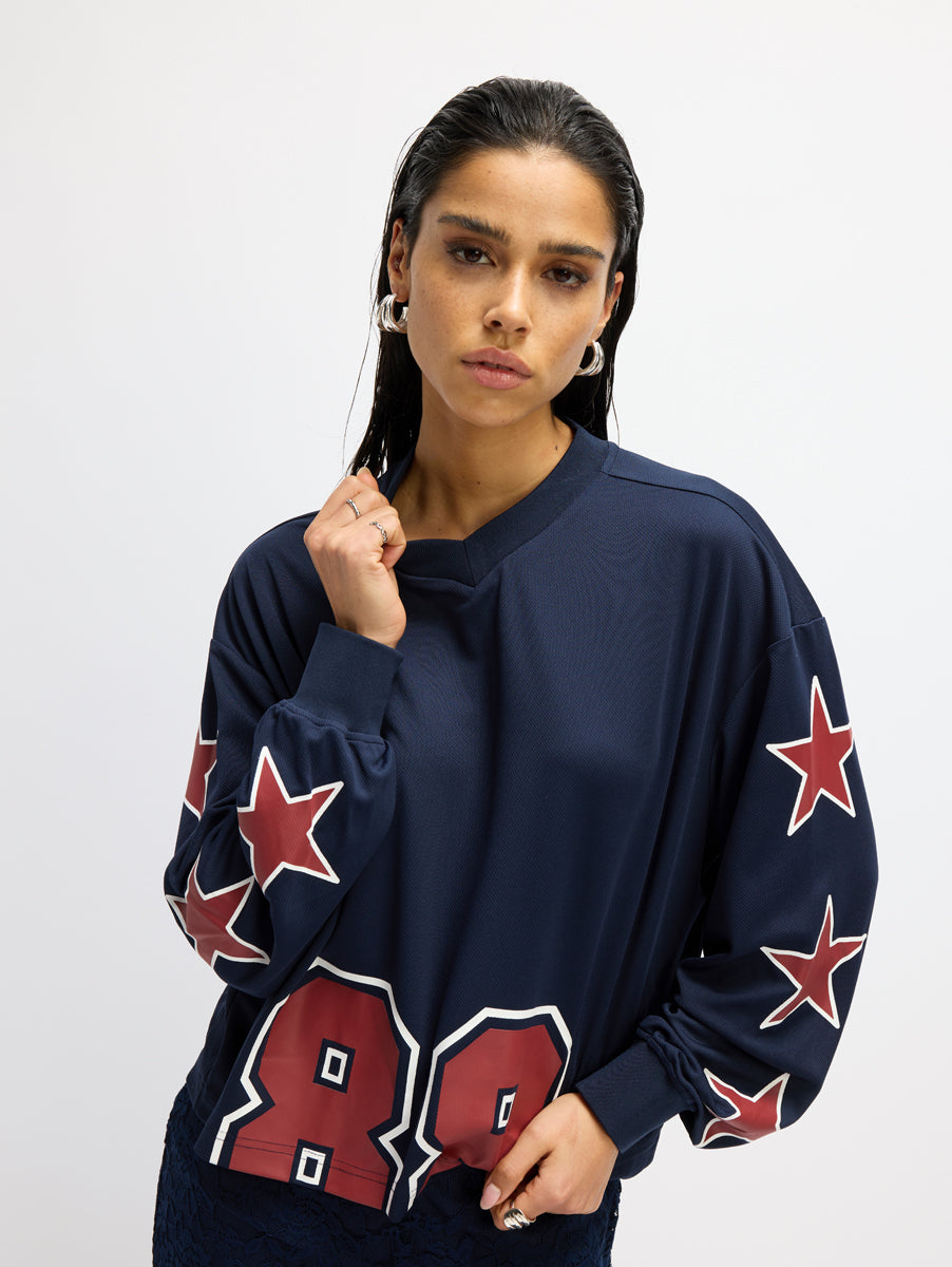 Cropped top Ulla | Navy | Refined Department