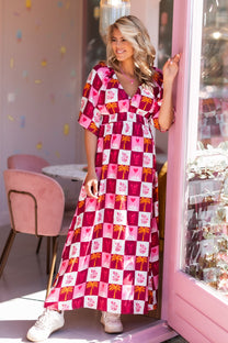 Maxi dress Kim  | Multicolor | Je m’appelle x Poespas