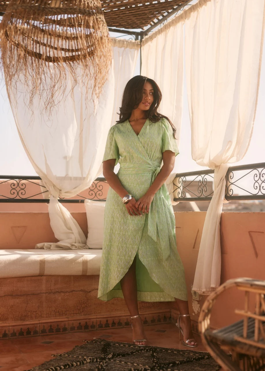 Dress Blossom | Bright green | Freebird