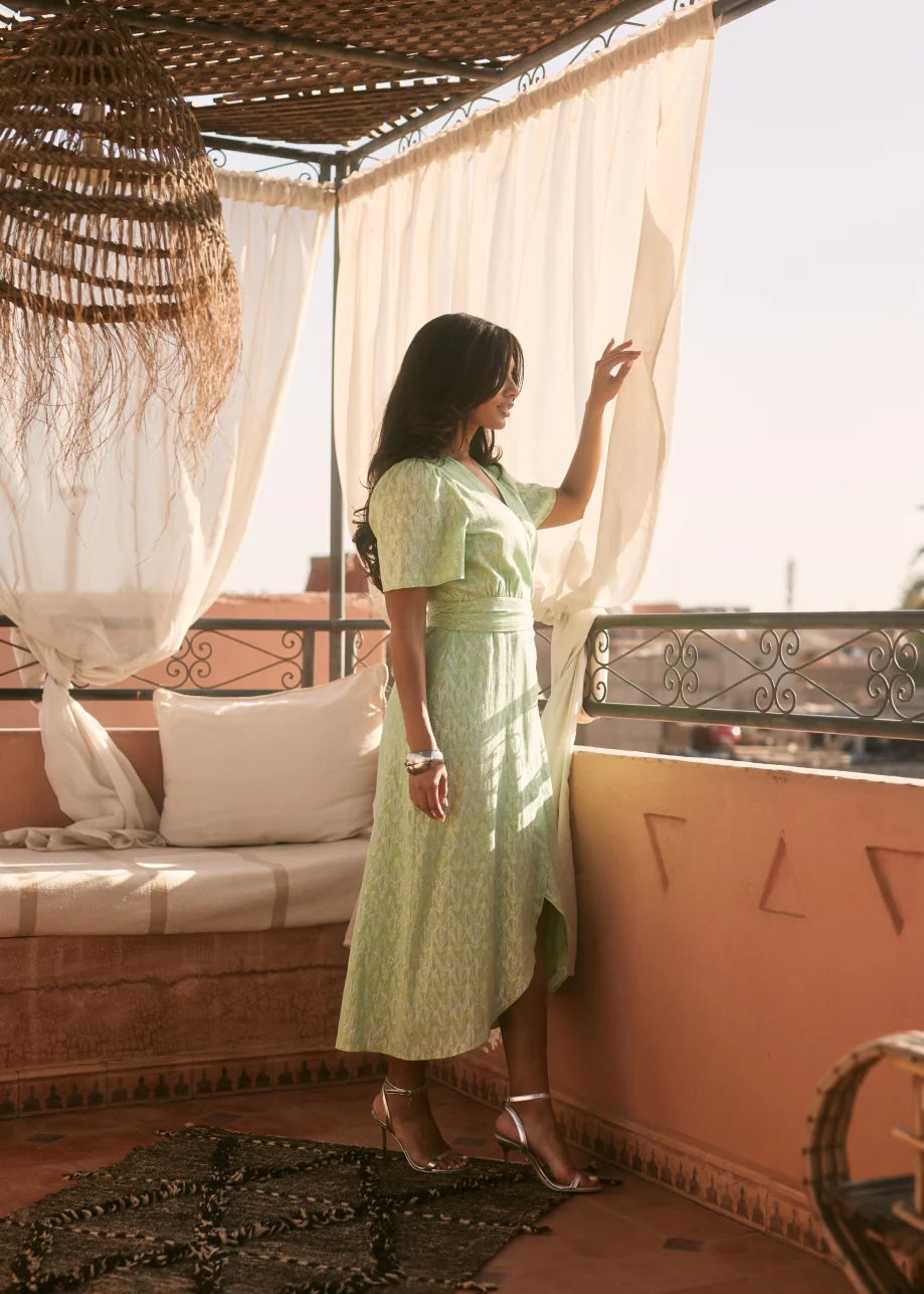 Dress Blossom | Bright green | Freebird