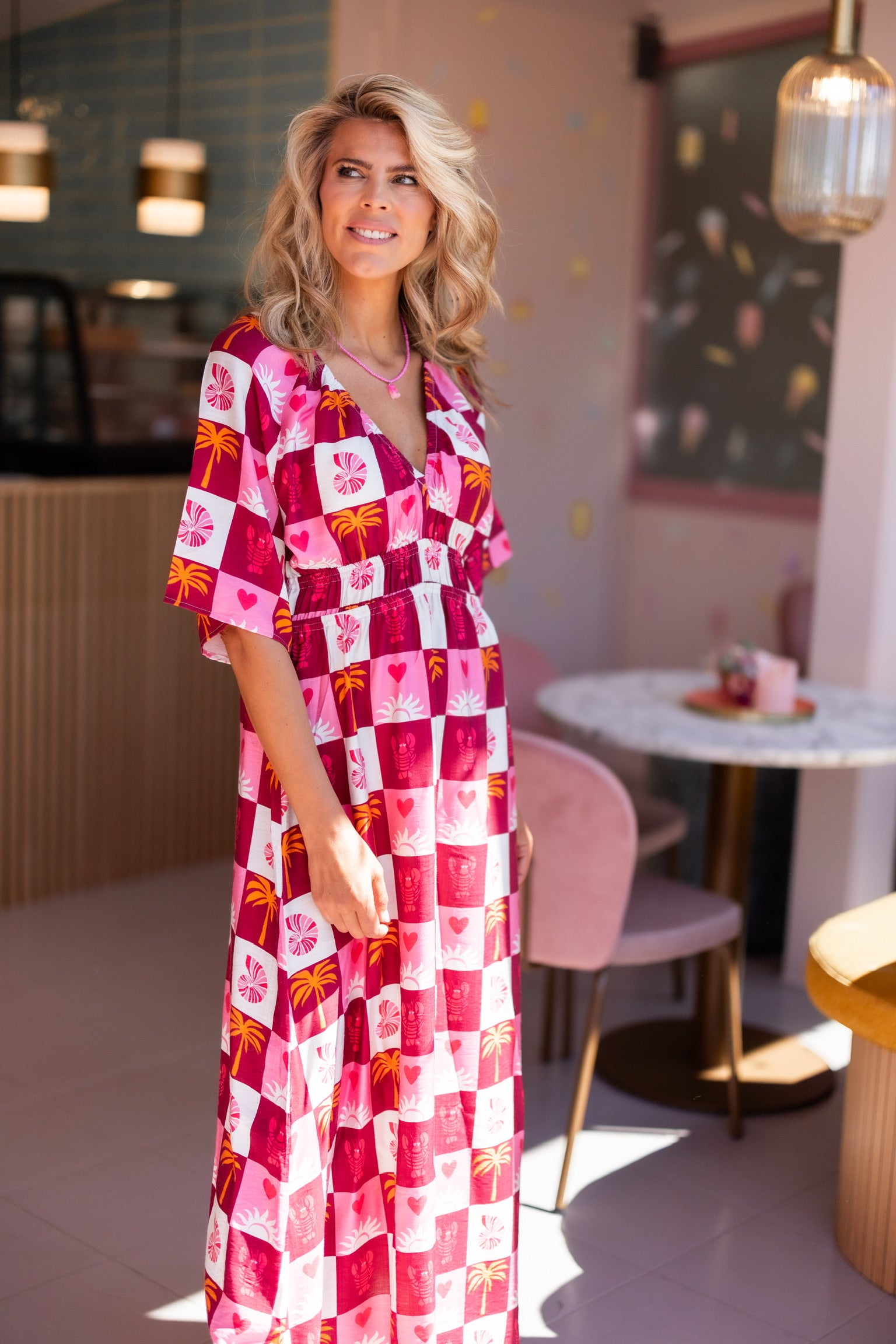Maxi dress Kim  | Multicolor | Je m’appelle x Poespas