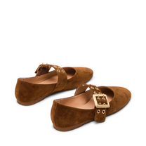 Flat shoe Atlantica | Chesnut suede | Steve Madden