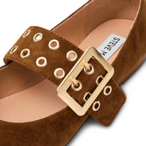 Flat shoe Atlantica | Chesnut suede | Steve Madden
