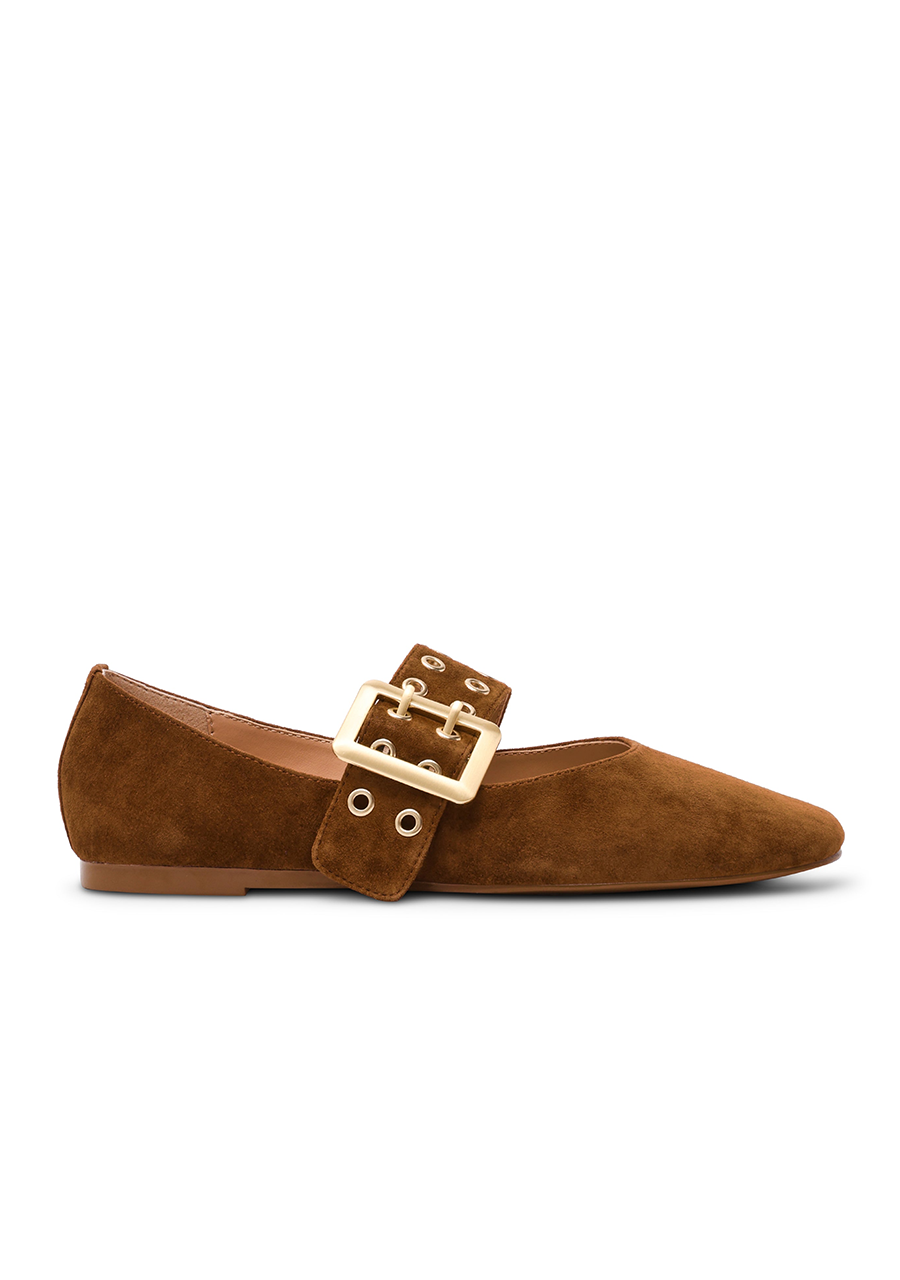 Flat shoe Atlantica | Chesnut suede | Steve Madden