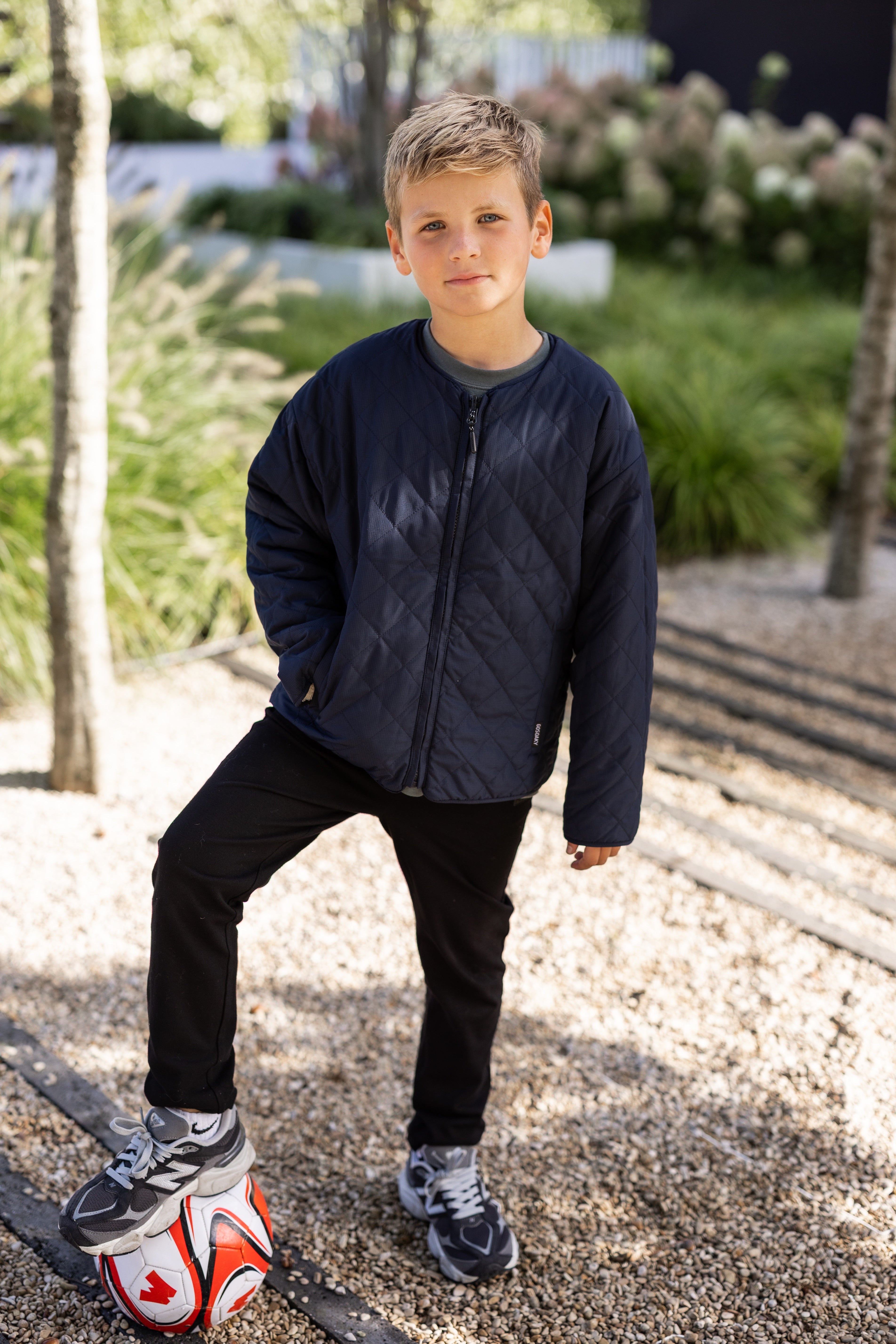 Jacket sleeping lion | Sky captain blue/teddy | Gosoaky