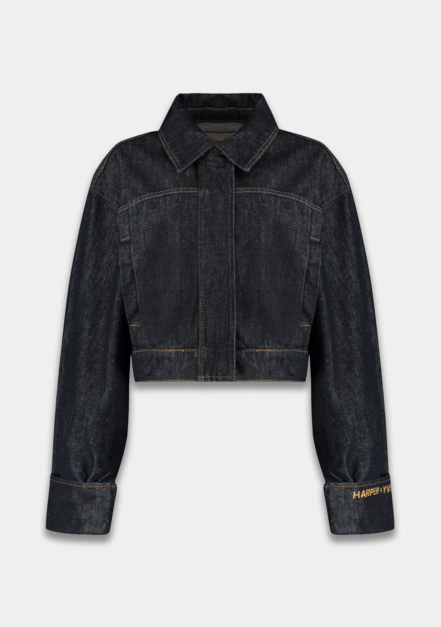 Jacket Fiona | Dark blue | Harper & Yve