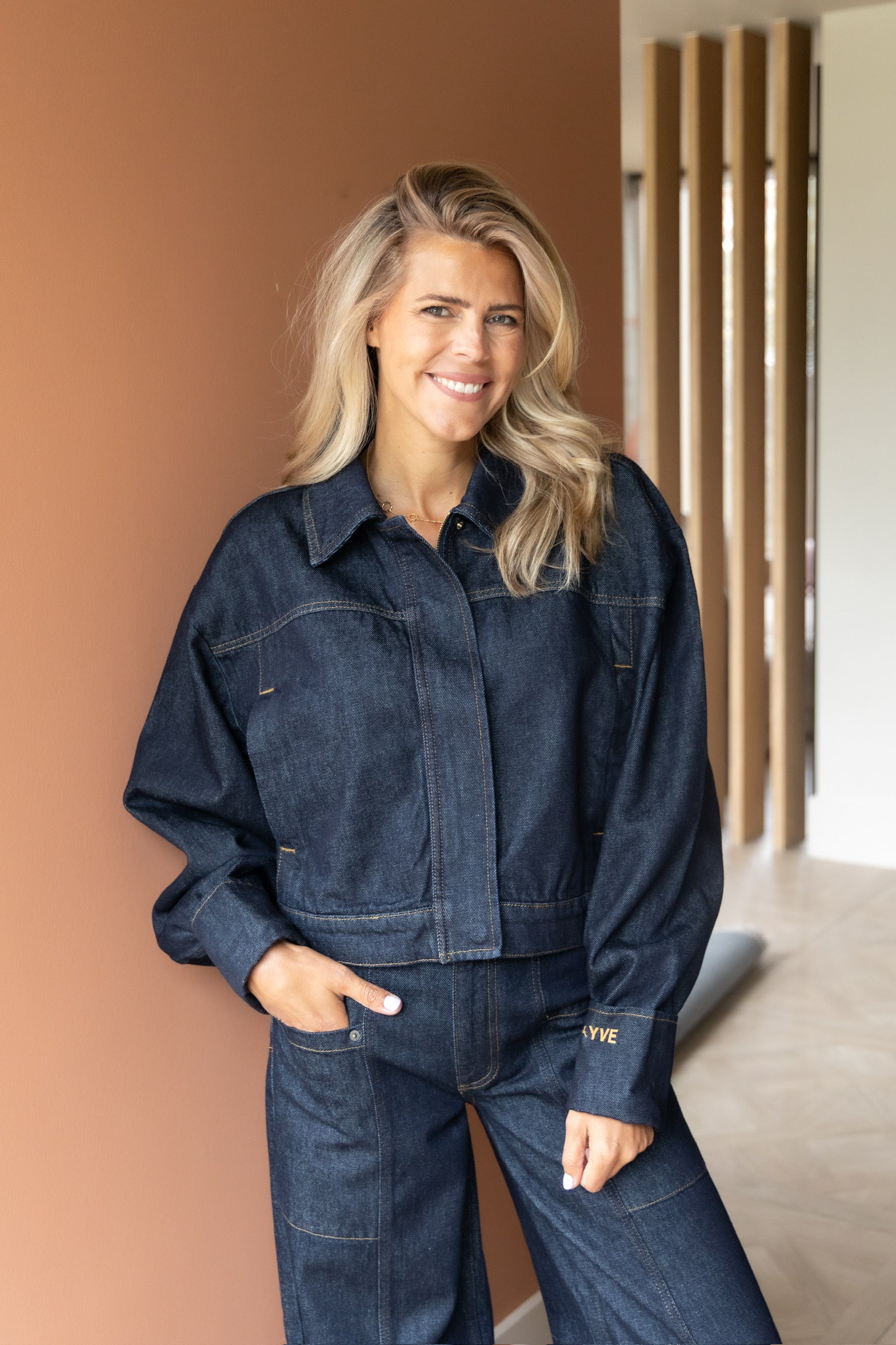 Jacket Fiona | Dark blue | Harper & Yve