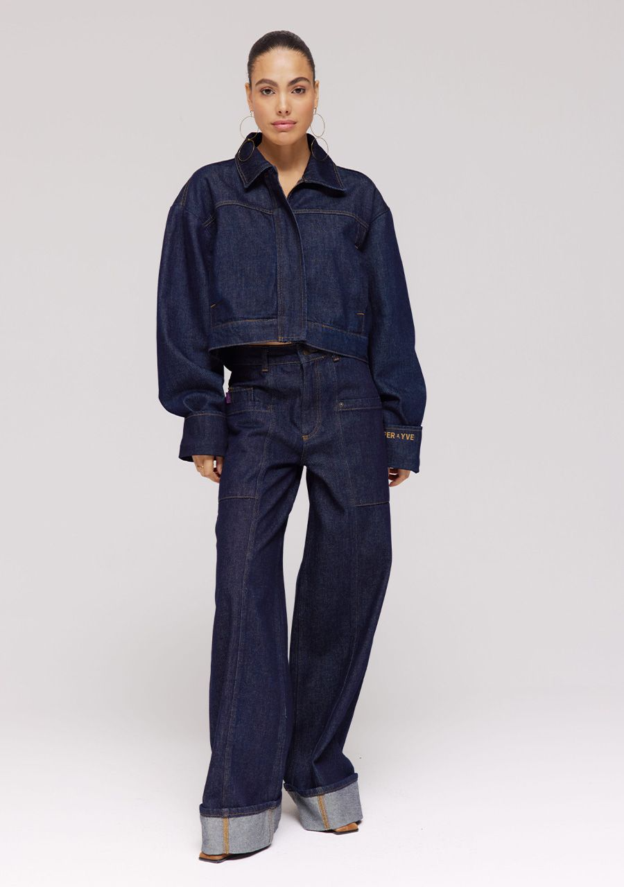 Jacket Fiona | Dark blue | Harper & Yve