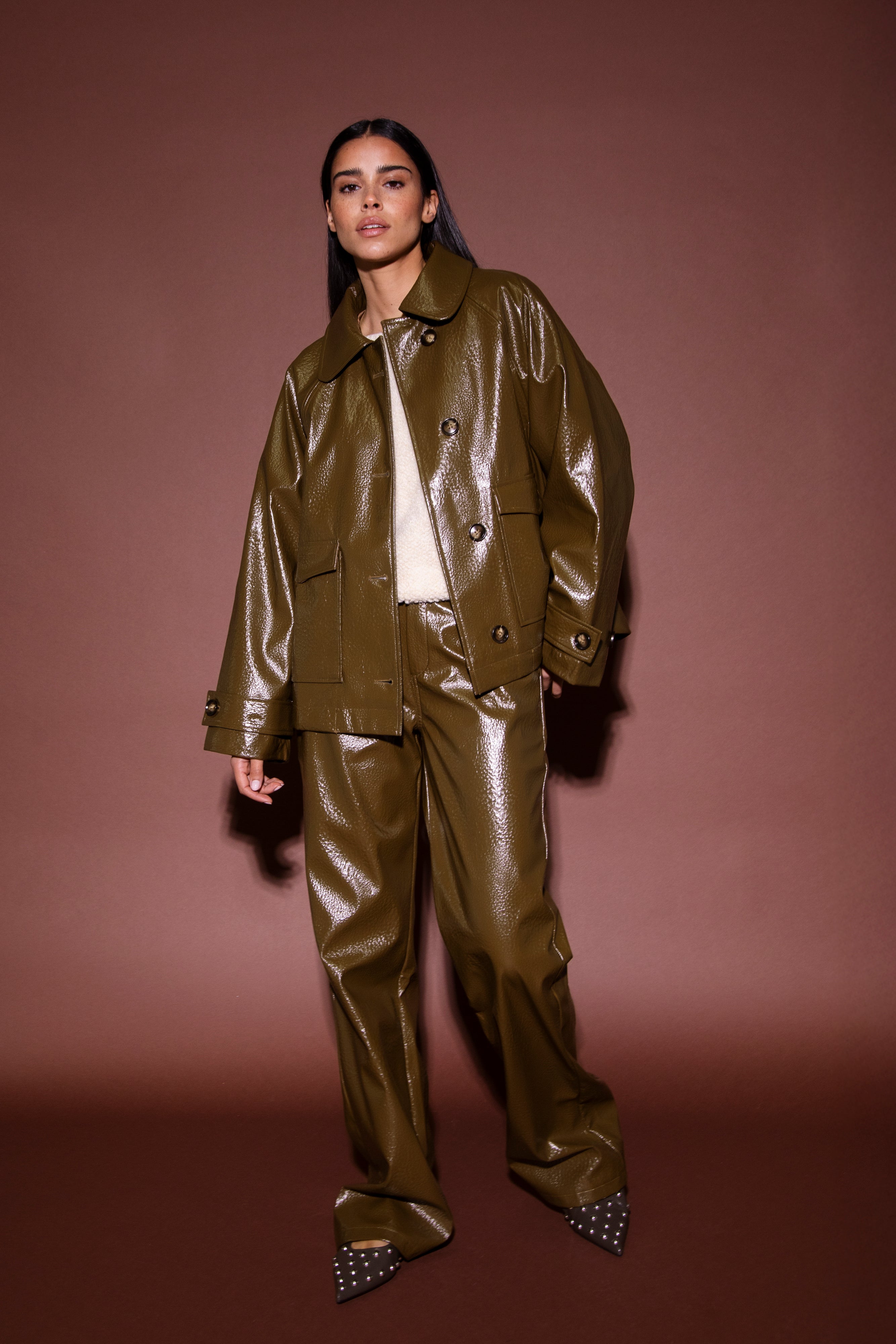 Jacket Jeany | Green | Amaya Amsterdam