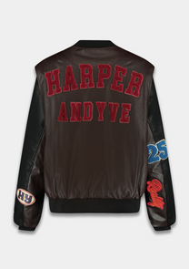 Jacket Pleuni | Black/chocolate | Harper & Yve